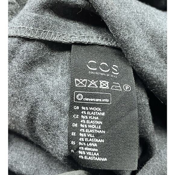 COS Wool Jumpsuit Short Sleeve Gray Drawstring Waist Joggers Pants Size 36 - Picture 10 of 10